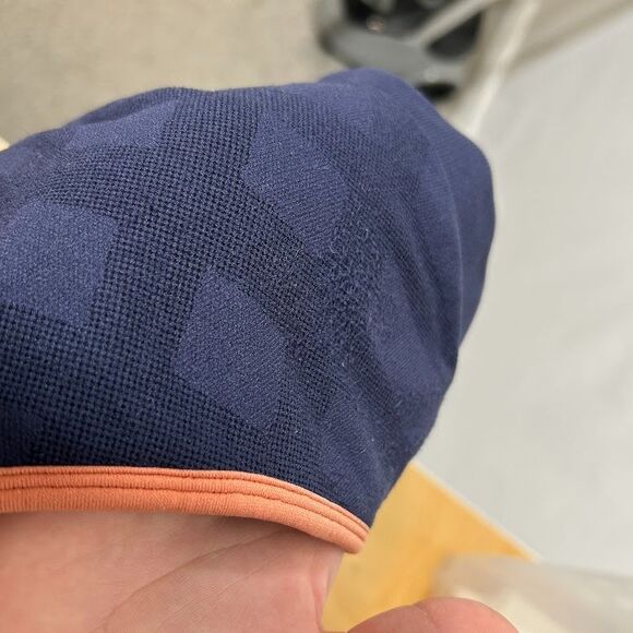 Smartwool Merino Wool Seamless Sports Bra Women's M Blue Pink Straps Lightweight - Picture 7 of 7